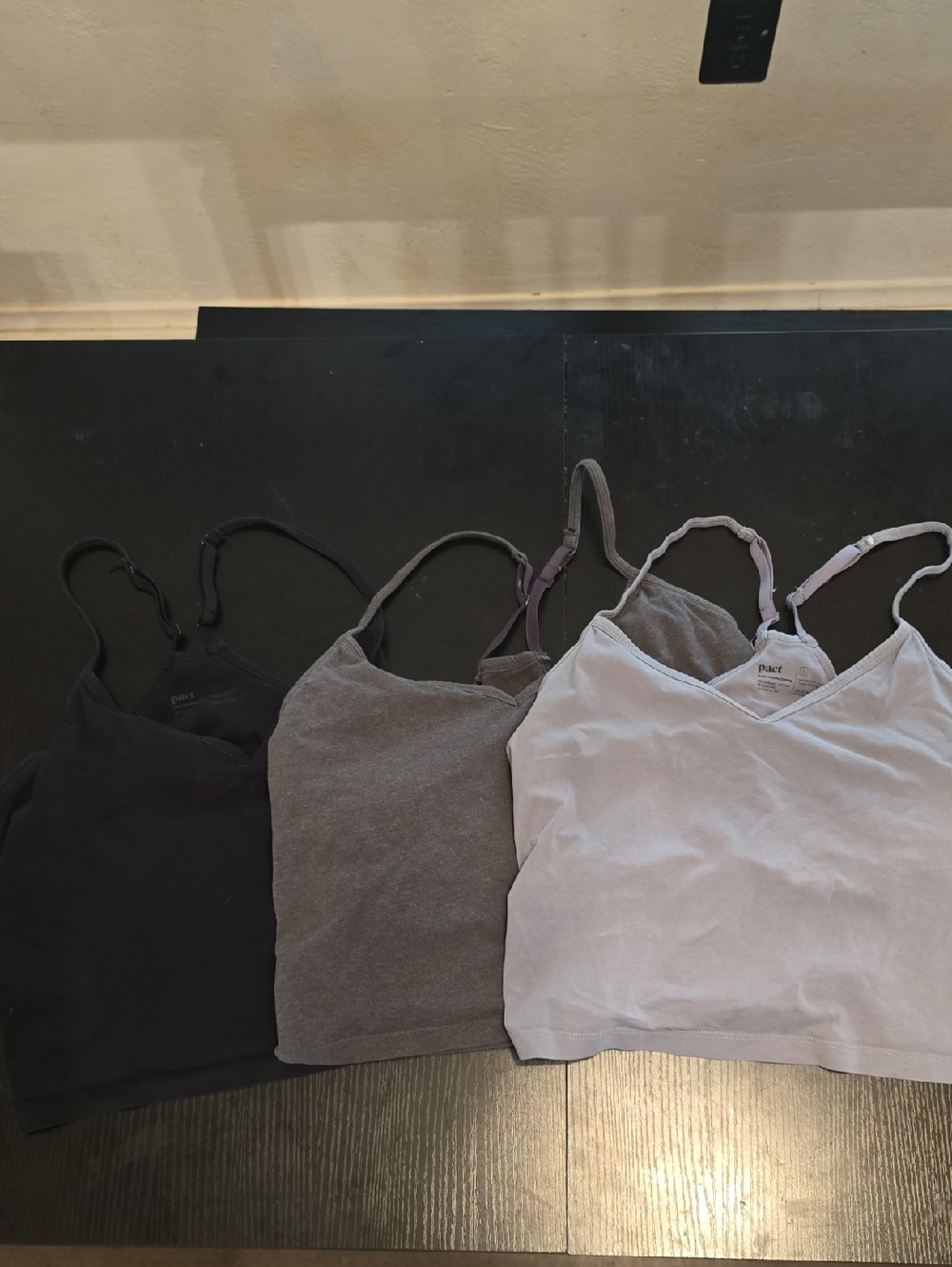 Bundle Of 3 PACT Cotton Crop Camis